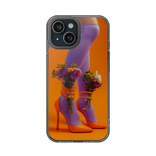 FLOWER ORANGE HEELS